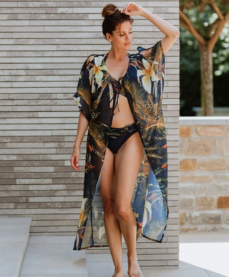 Mila Beach Kaftan Bloemenprint