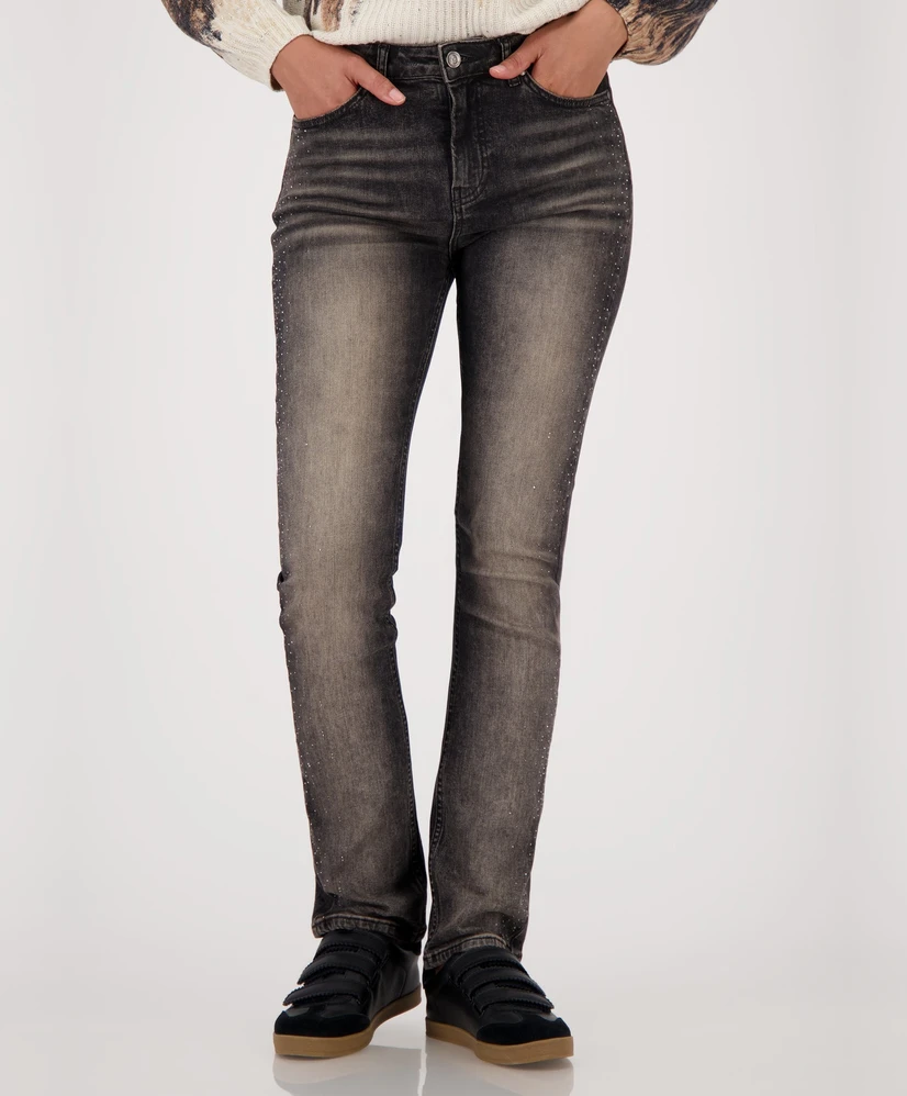 Monari Jeans Straight Fit Rhinestones