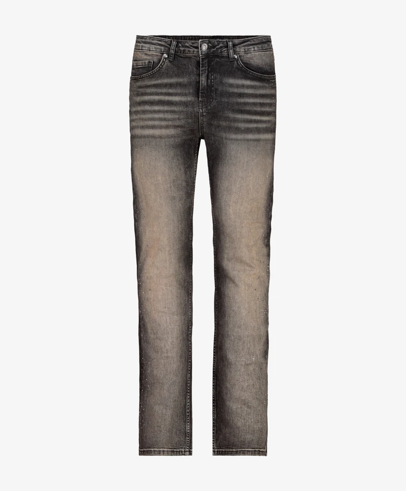 Monari Jeans Straight Fit Rhinestones