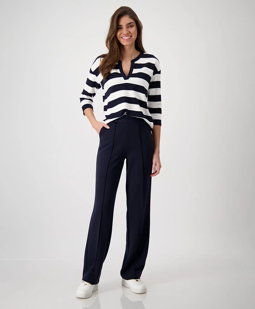 Monari Pantalon Plooi Effen