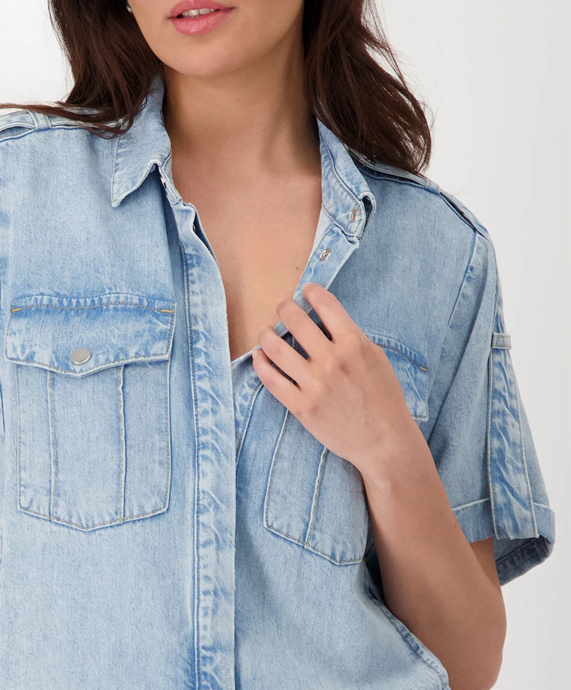 Monari Spijkerblouse Relaxed