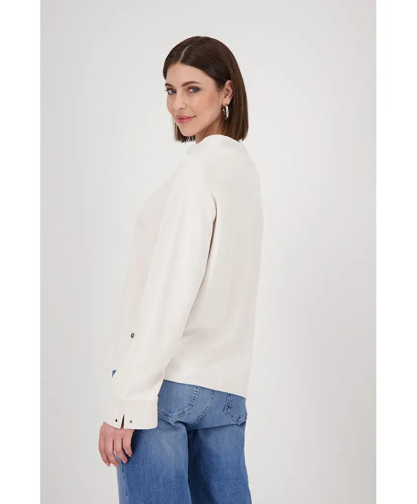 Monari Sweatshirt Opstaande Kraag