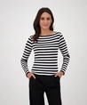 Monari T-shirt Gestreept Strass