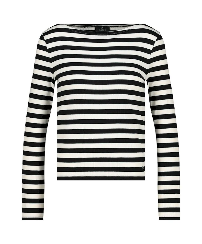 Monari T-shirt Gestreept Strass