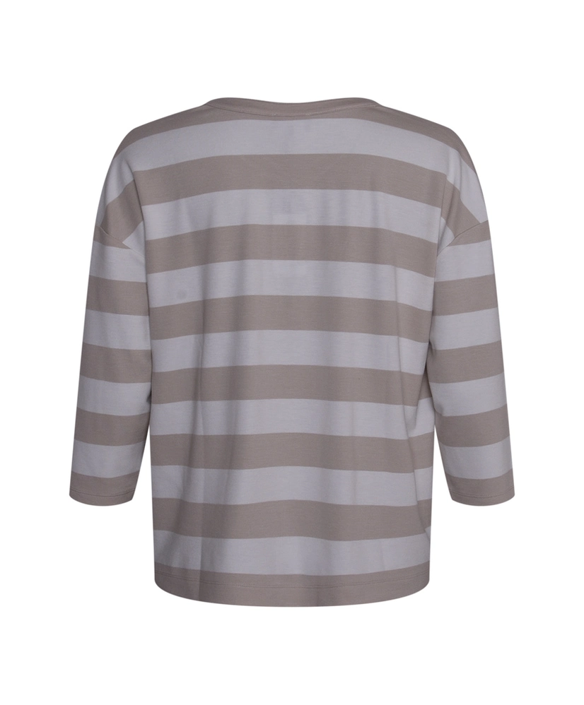 Monari T-shirt Gestreept V-hals
