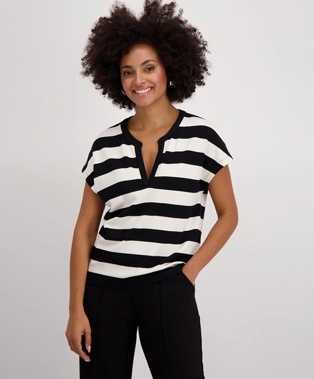 Monari T-shirt Gestreept
