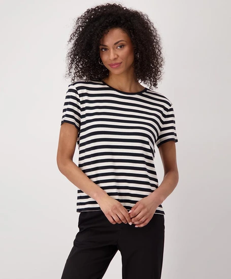 Monari T-shirt Gestreept