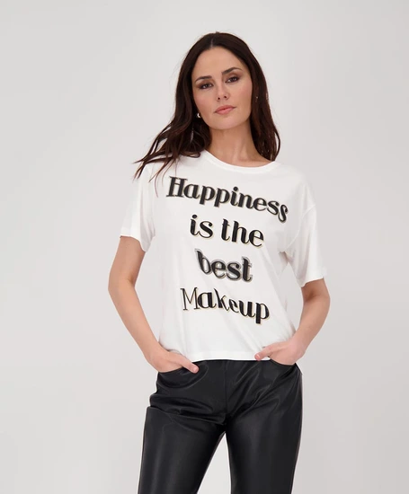 Monari T-shirt Glitteropdruk