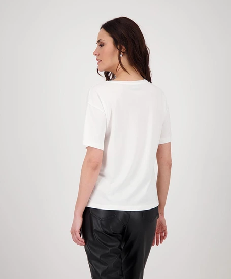 Monari T-shirt Glitteropdruk
