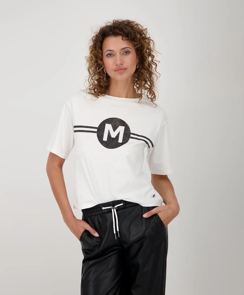 Monari T-shirt Logo Strass