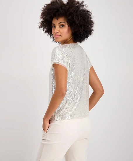 Monari T-Shirt Pailletten