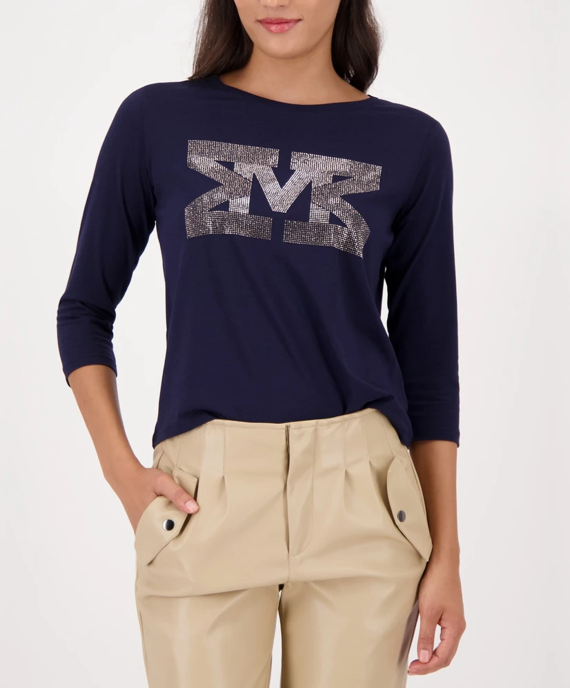Monari T-shirt Strassteentjes