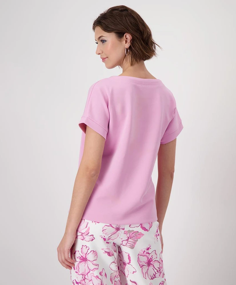 Monari T-shirt Sweat Effen