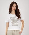 Monari T-shirt Tekst Print