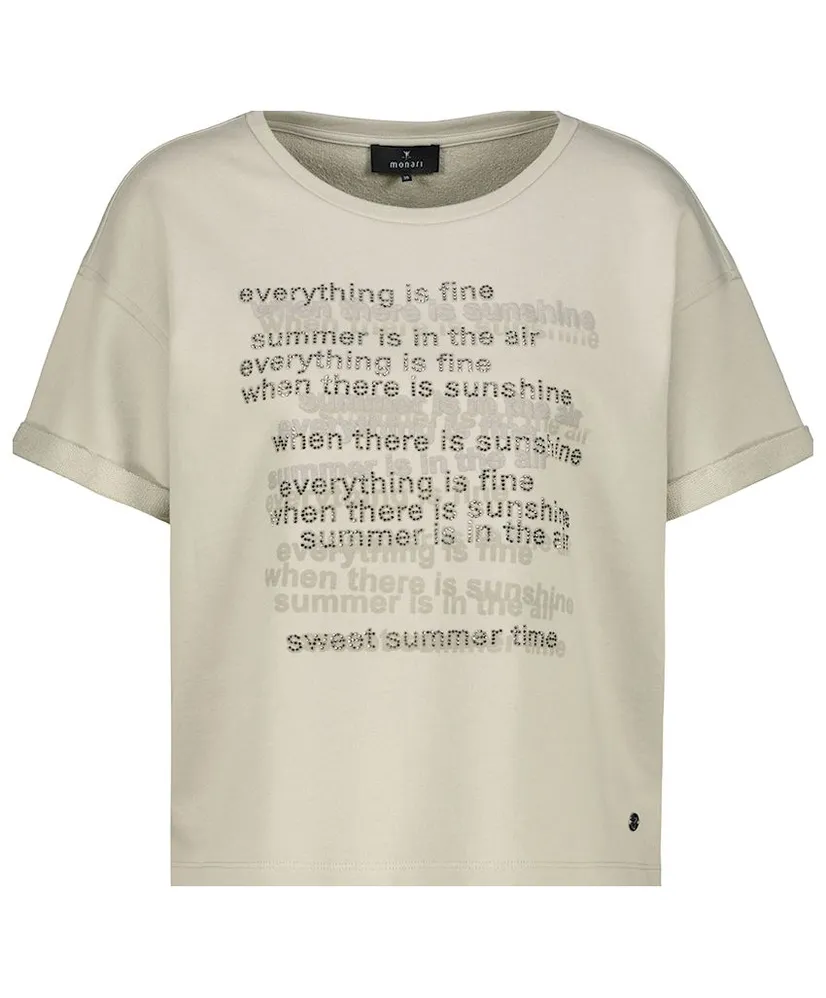 Monari T-shirt Tekst Print
