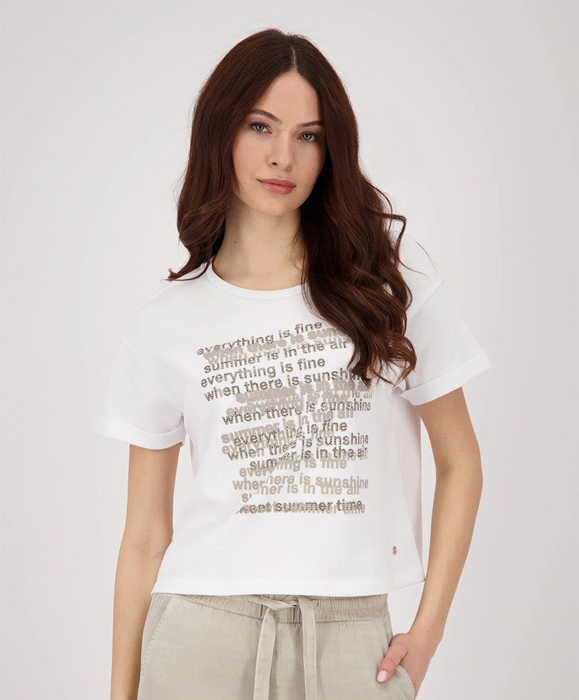 Monari T-shirt Tekst Print