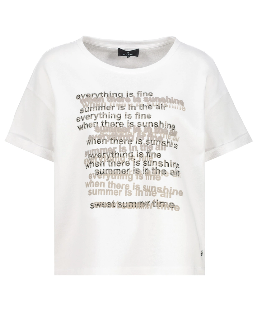 Monari T-shirt Tekst Print
