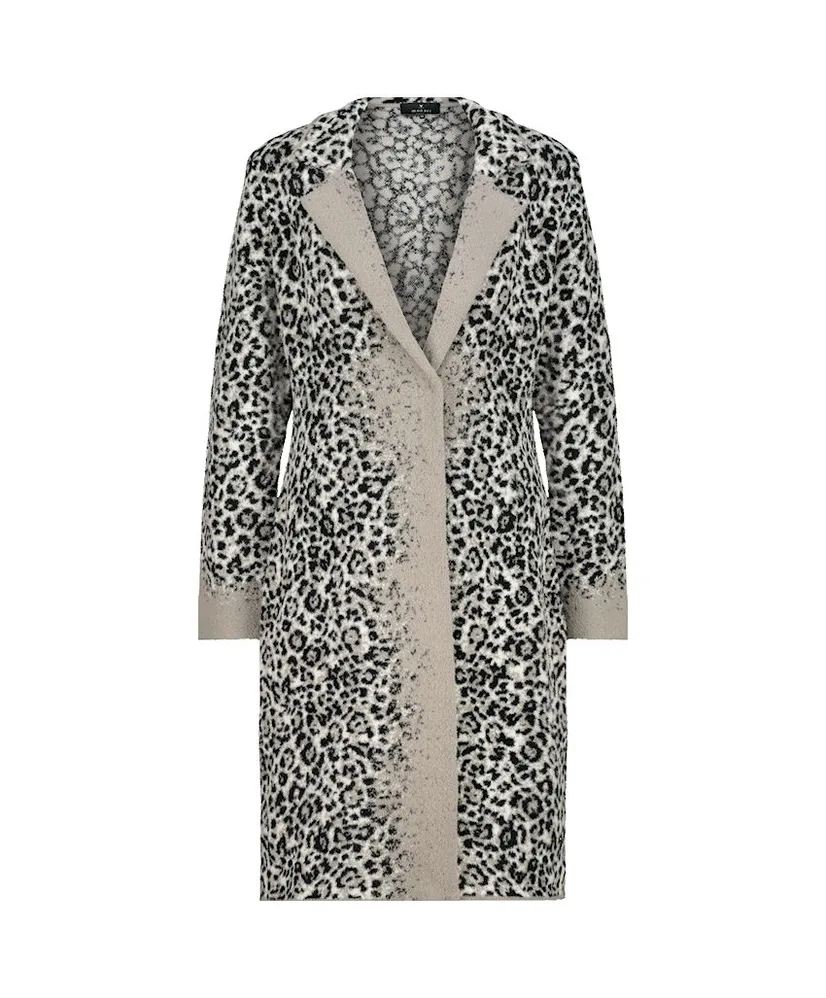 Monari Vest Gebreid Leopard