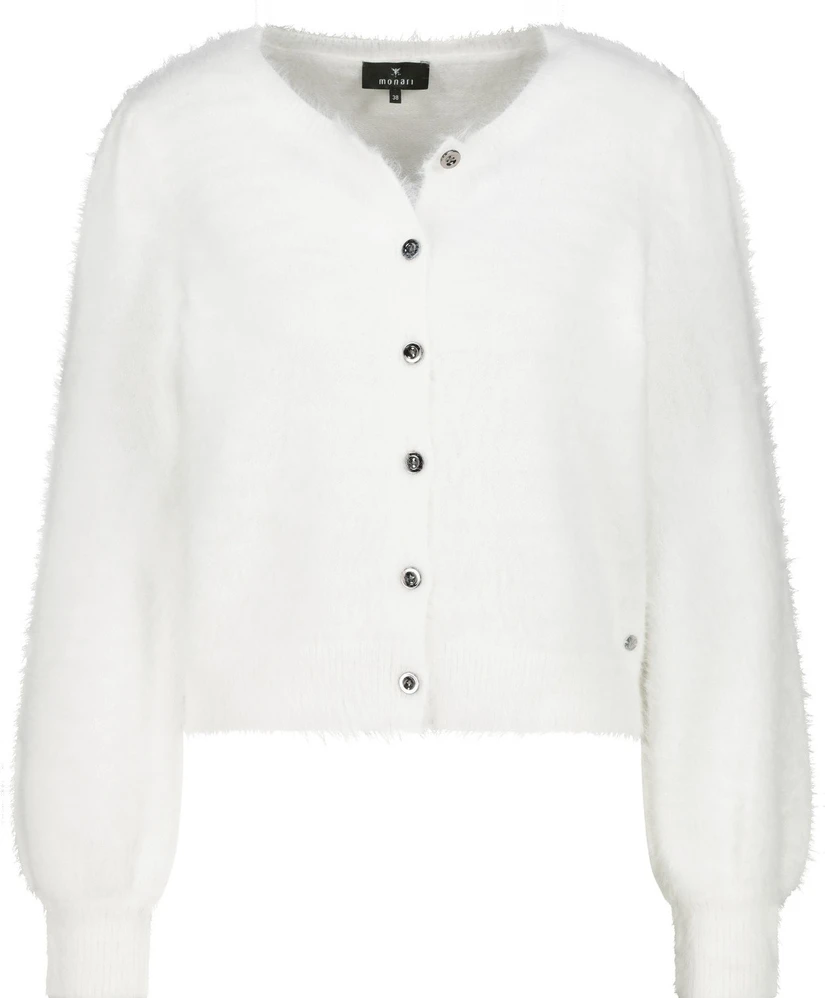 Monari Vest LM Strickjacke almond