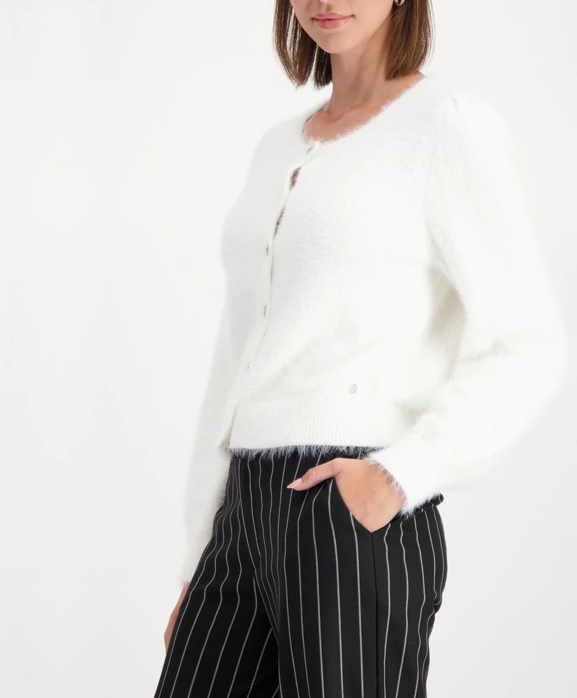 Monari Vest LM Strickjacke almond