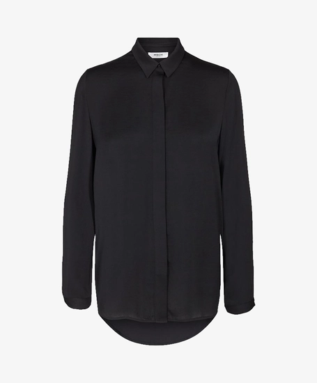 Moss Copenhagen Blouse Blair Polysilk Zwart