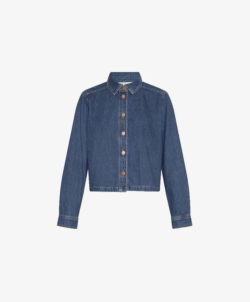 Moss Copenhagen Denim Blouse Adalyn Elena