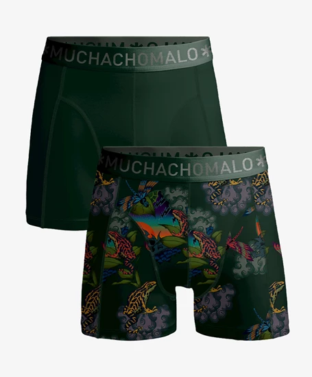 Muchachomalo Boxers Frogger Print / Solid 2-Pack