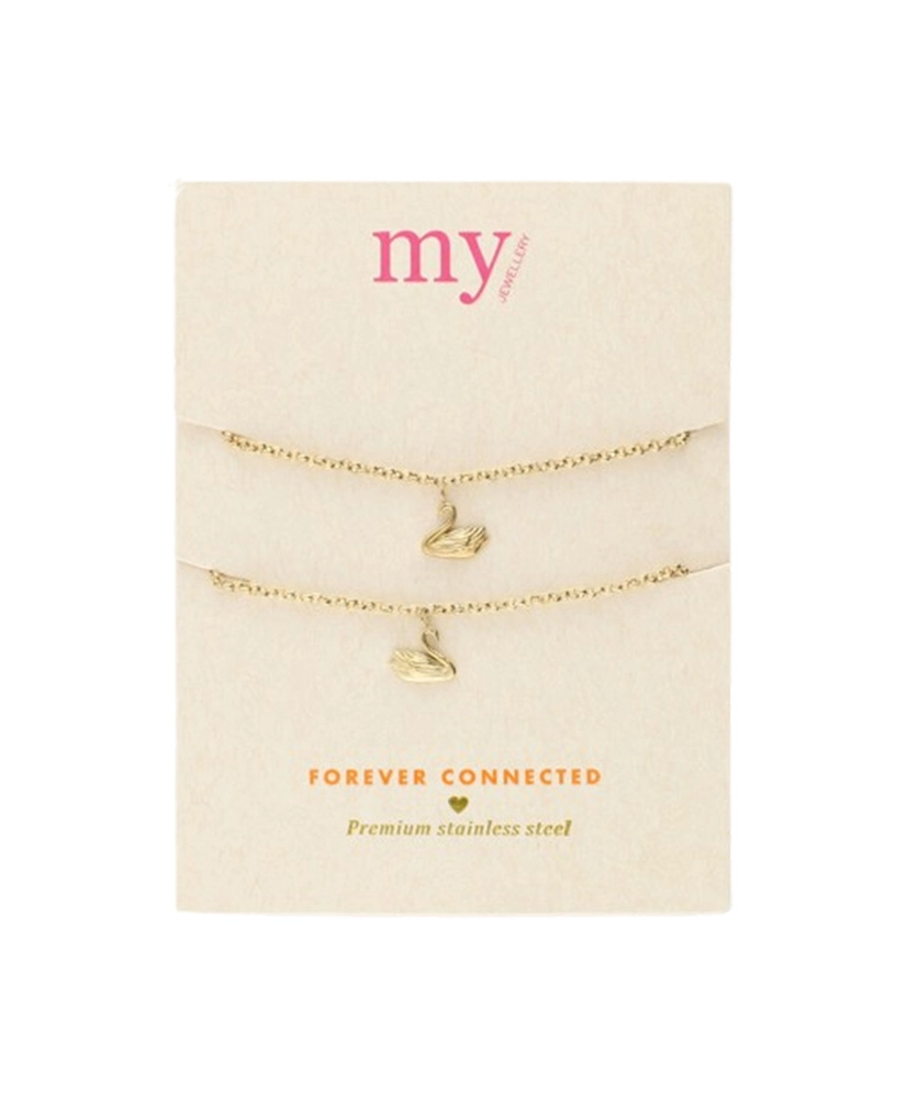 My Jewellery Armband 2-pack Forever Connected Swan