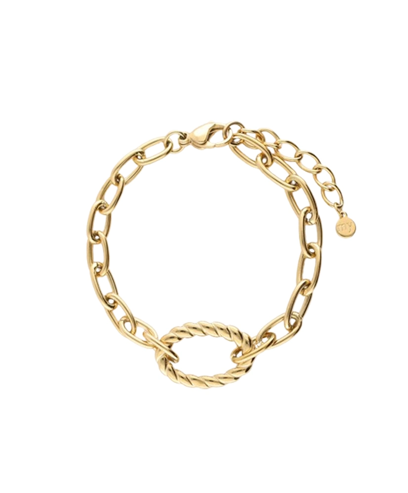My Jewellery Armband Chain Hammered Oval
