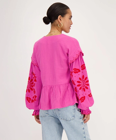 My Jewellery Blouse Mousseline Embro