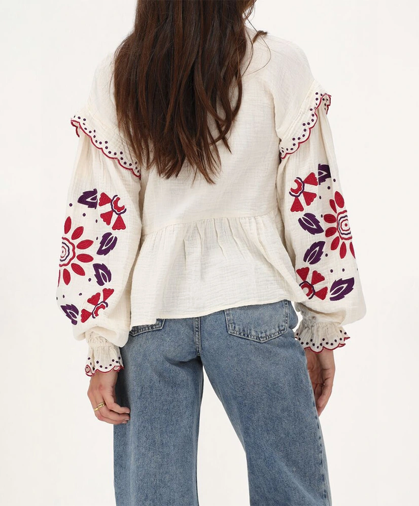 My Jewellery Blouse Mousseline Embro