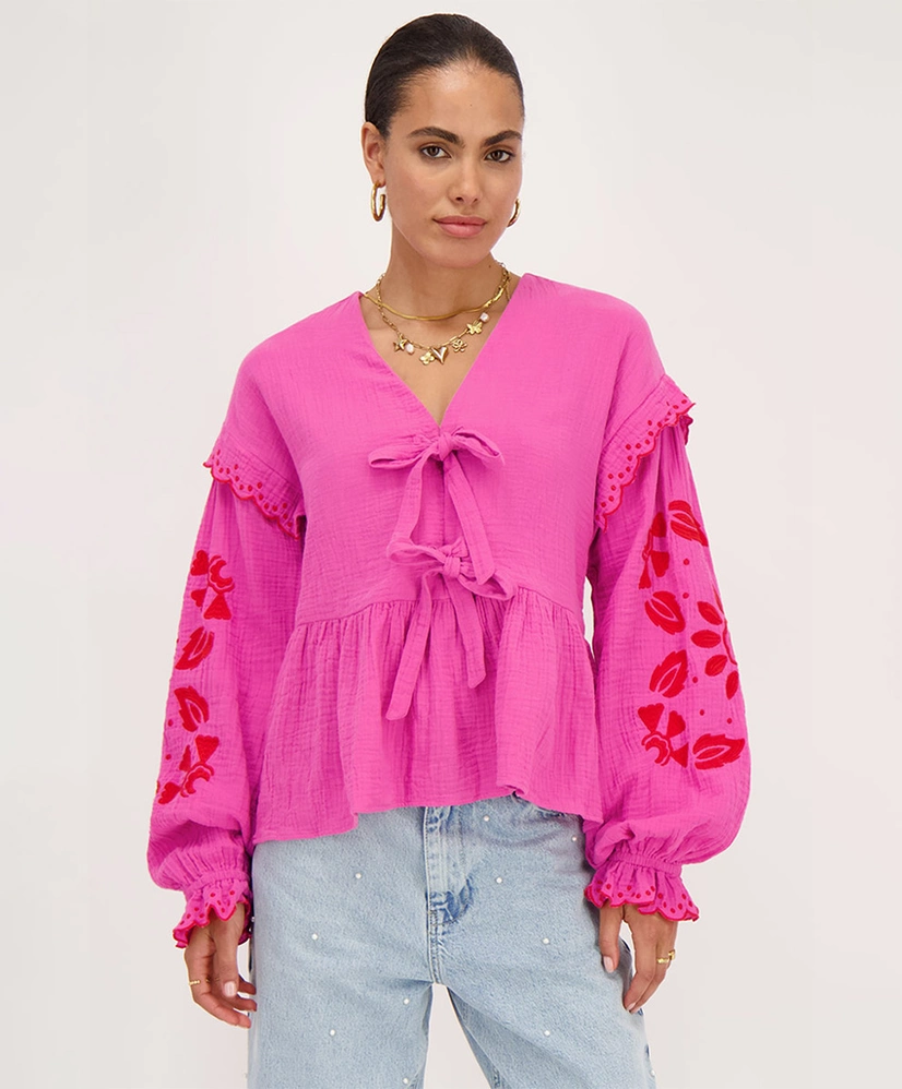 My Jewellery Blouse Mousseline Embro