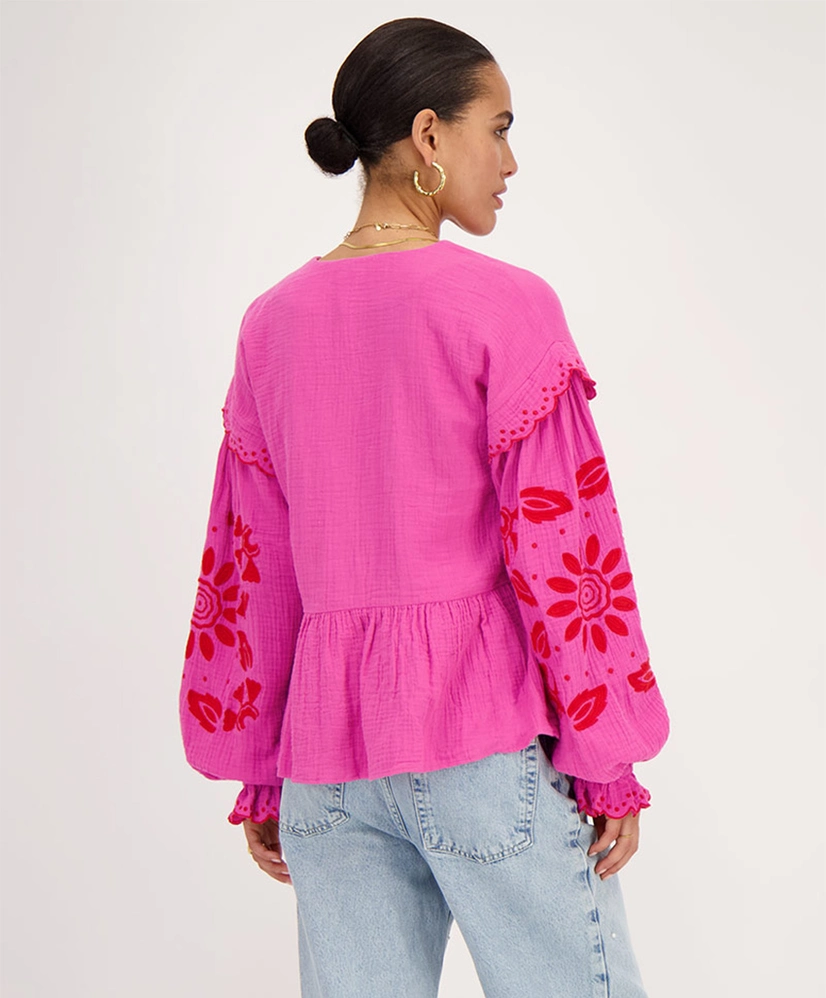 My Jewellery Blouse Mousseline Embro