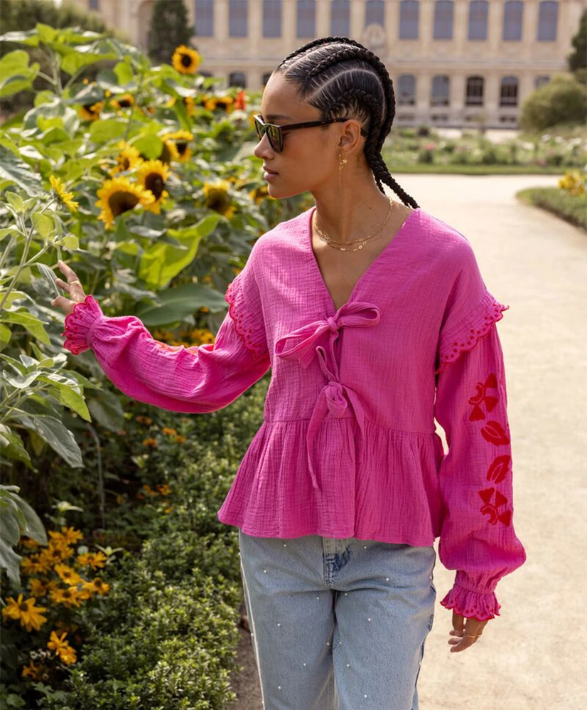 My Jewellery Blouse Mousseline Embro