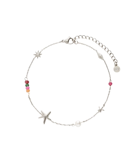 My Jewellery Enkelbandje Colour Beads Star