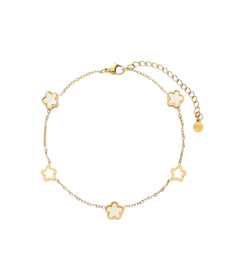 My Jewellery Enkelbandje Flower Pearl