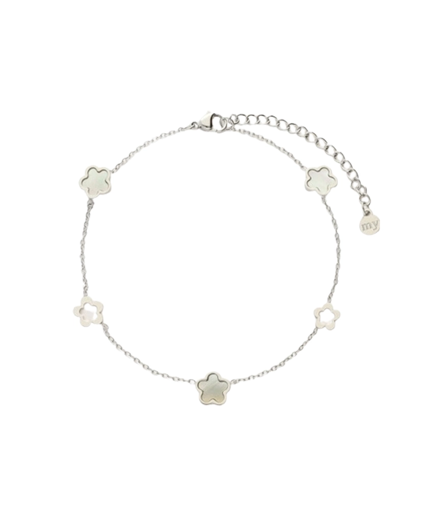 My Jewellery Enkelbandje Flower Pearl