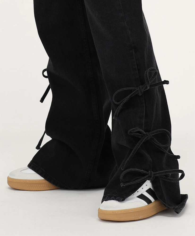 My Jewellery Jeans Bows Wide Leg