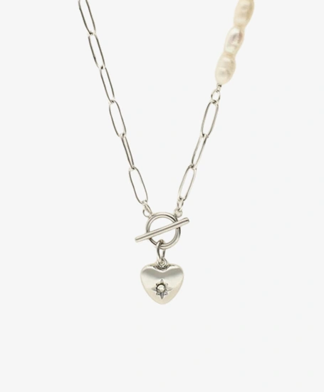My Jewellery Ketting Chain Pearls Heart