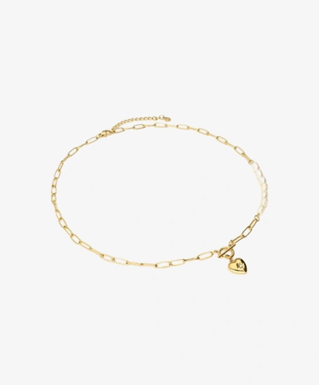 My Jewellery Ketting Chain Pearls Heart