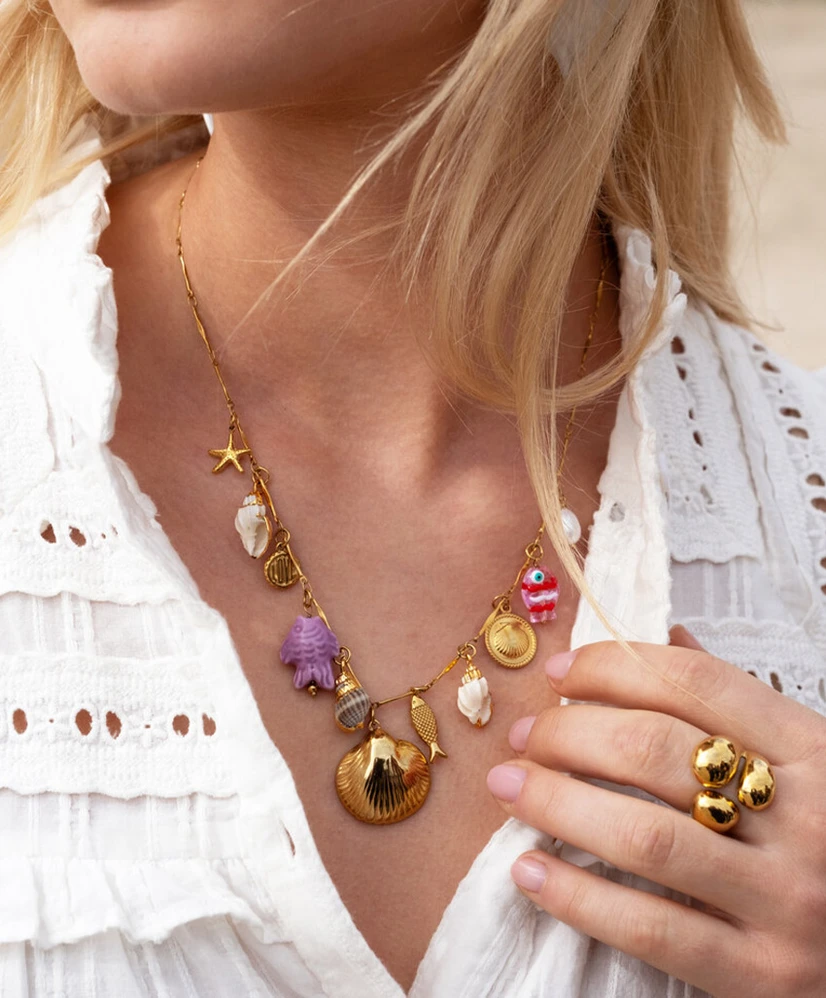My Jewellery Ketting Charms Fish Shell