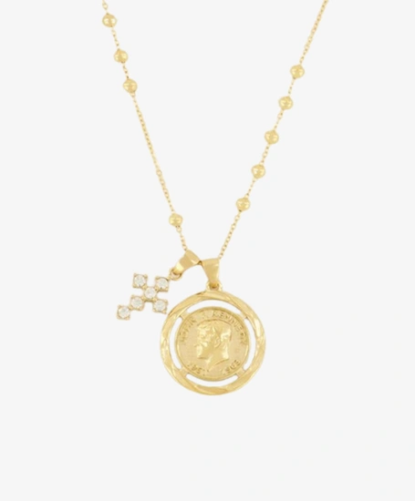 My Jewellery Ketting Cross Coin