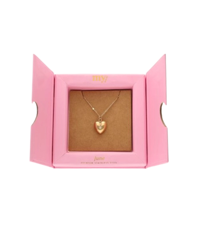 My Jewellery Ketting Heart Geboortesteen Juni