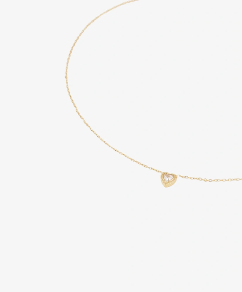My Jewellery Ketting Strass Hartje