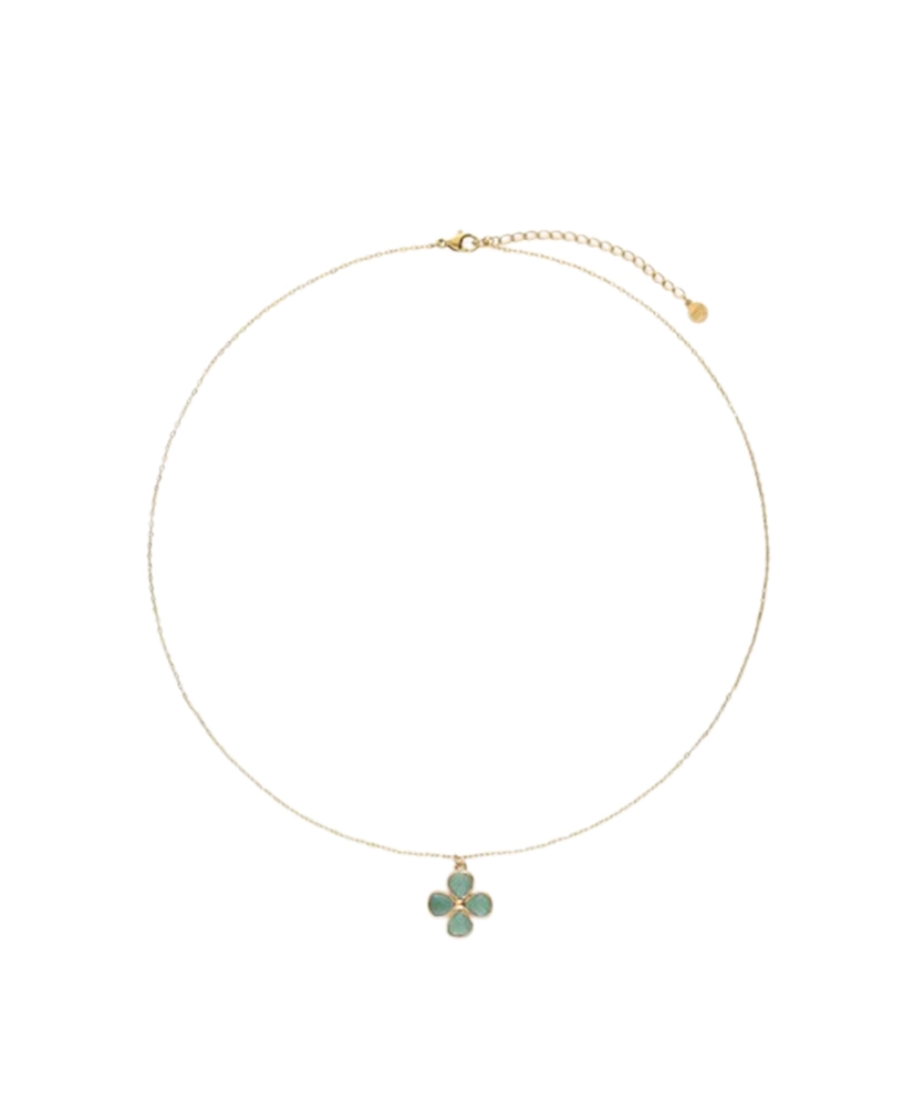My Jewellery Necklace clover blue amazon