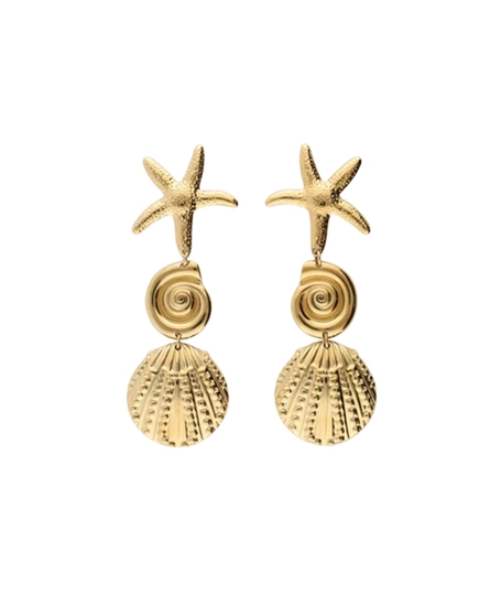 My Jewellery Oorbellen 3 Charms Shell Swirl