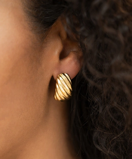 My Jewellery Oorbellen Diagonal Striped Drop