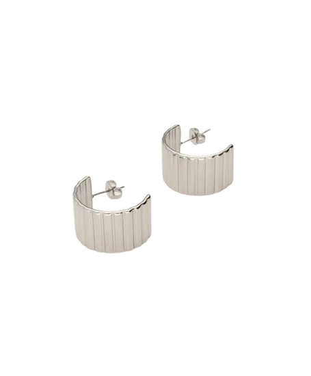 My Jewellery Oorbellen Half Round Horizontal Strip