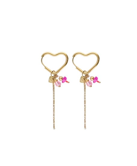 My Jewellery Oorbellen Heart Hoop Beads
