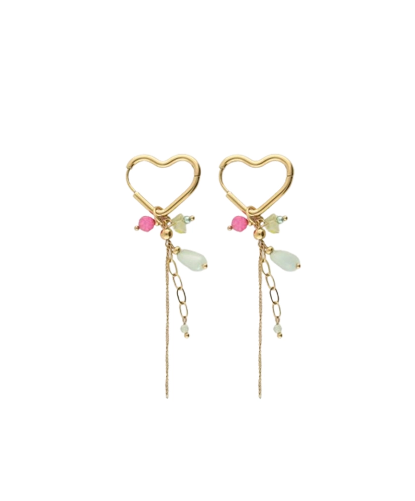 My Jewellery Oorbellen Heart Hoop Beads